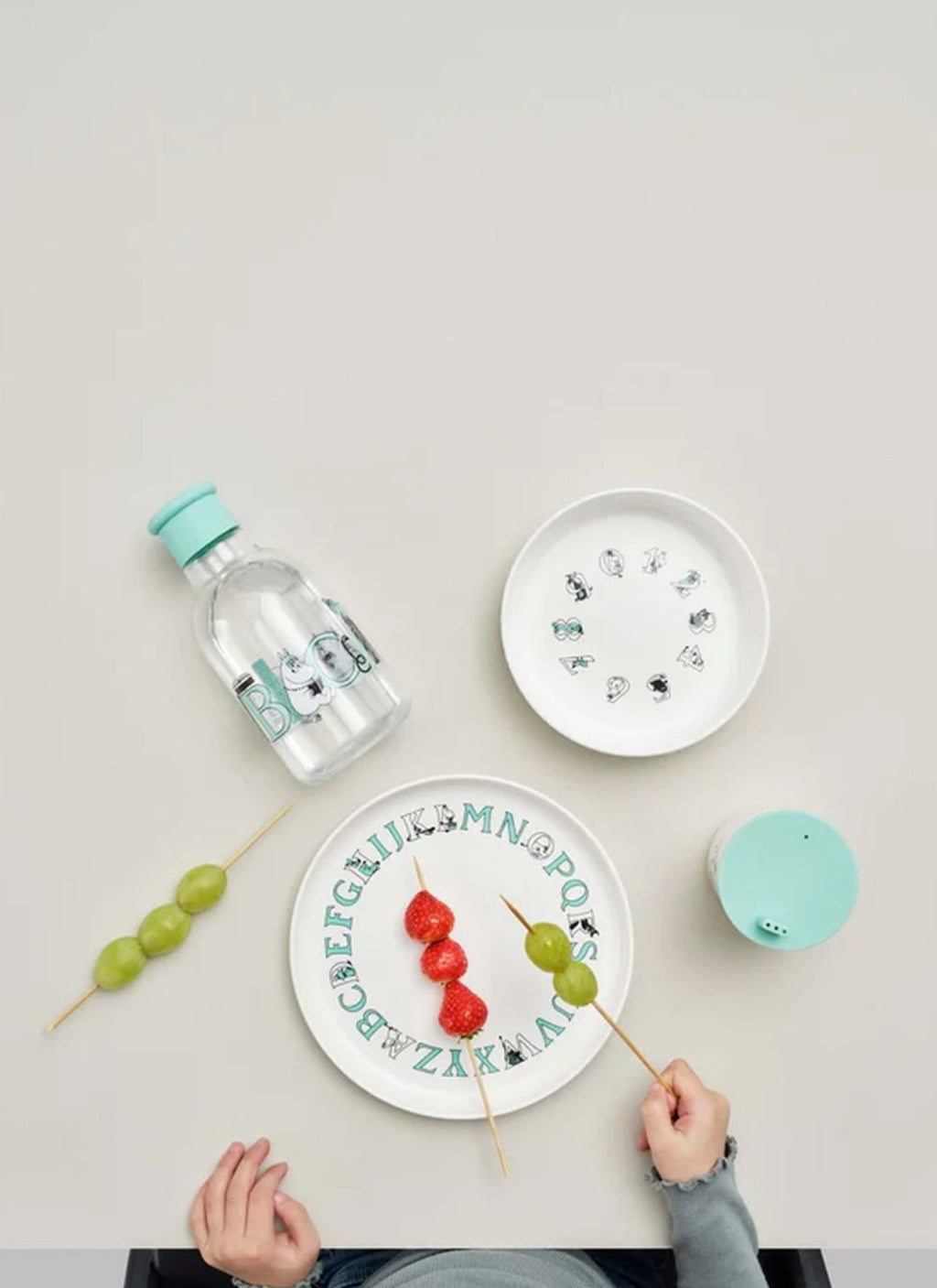 Rig Tig Moomin Abc Bowl, Moomin Turquoise