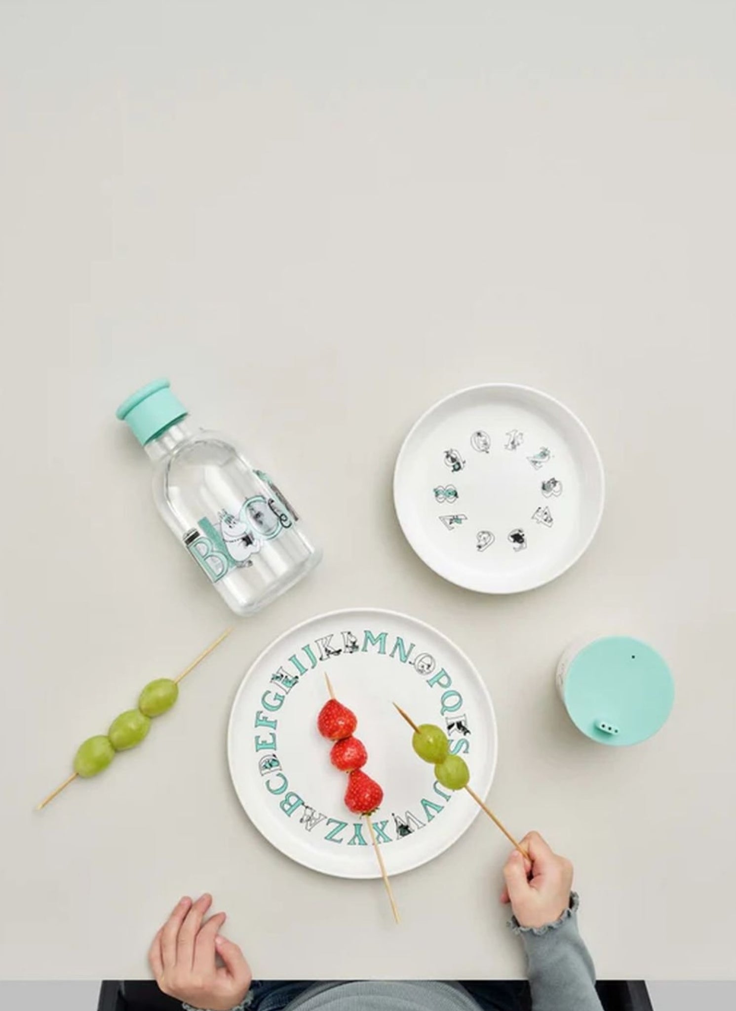 Rig Tig Moomin Abc Bowl, Moomin Turquoise