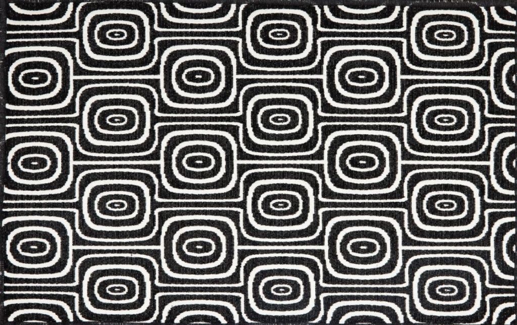 Dutchdeluxes placemat Set of 4 Black & White, Monkey Eyes