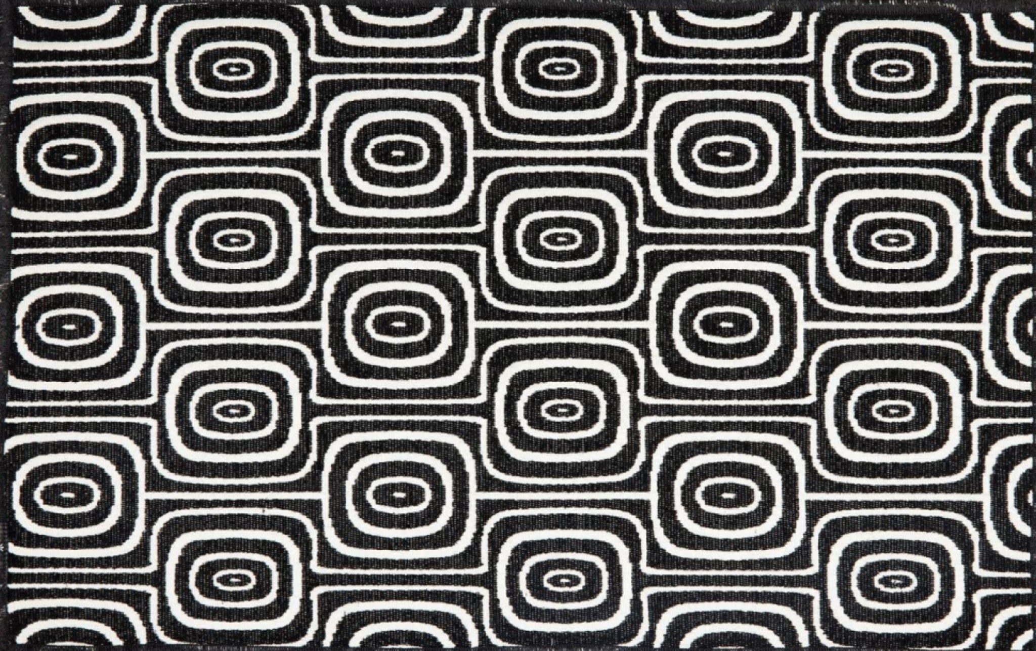 Dutchdeluxes placemat Set of 4 Black & White, Monkey Eyes