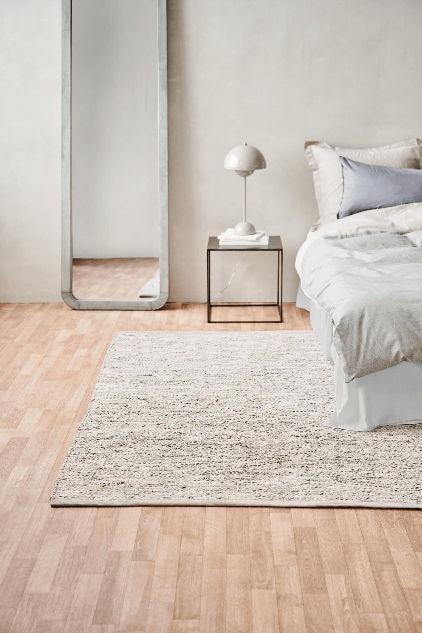 Rug Solid Leather Rug Beige, 75 X 300 Cm