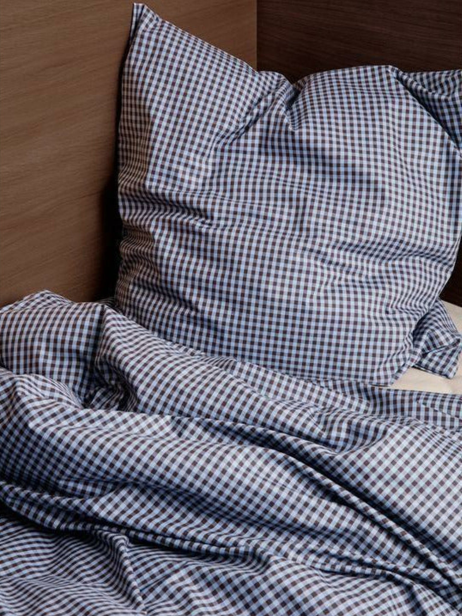 Ferm Living Check Bed Linen 140x200 Cm, Blue