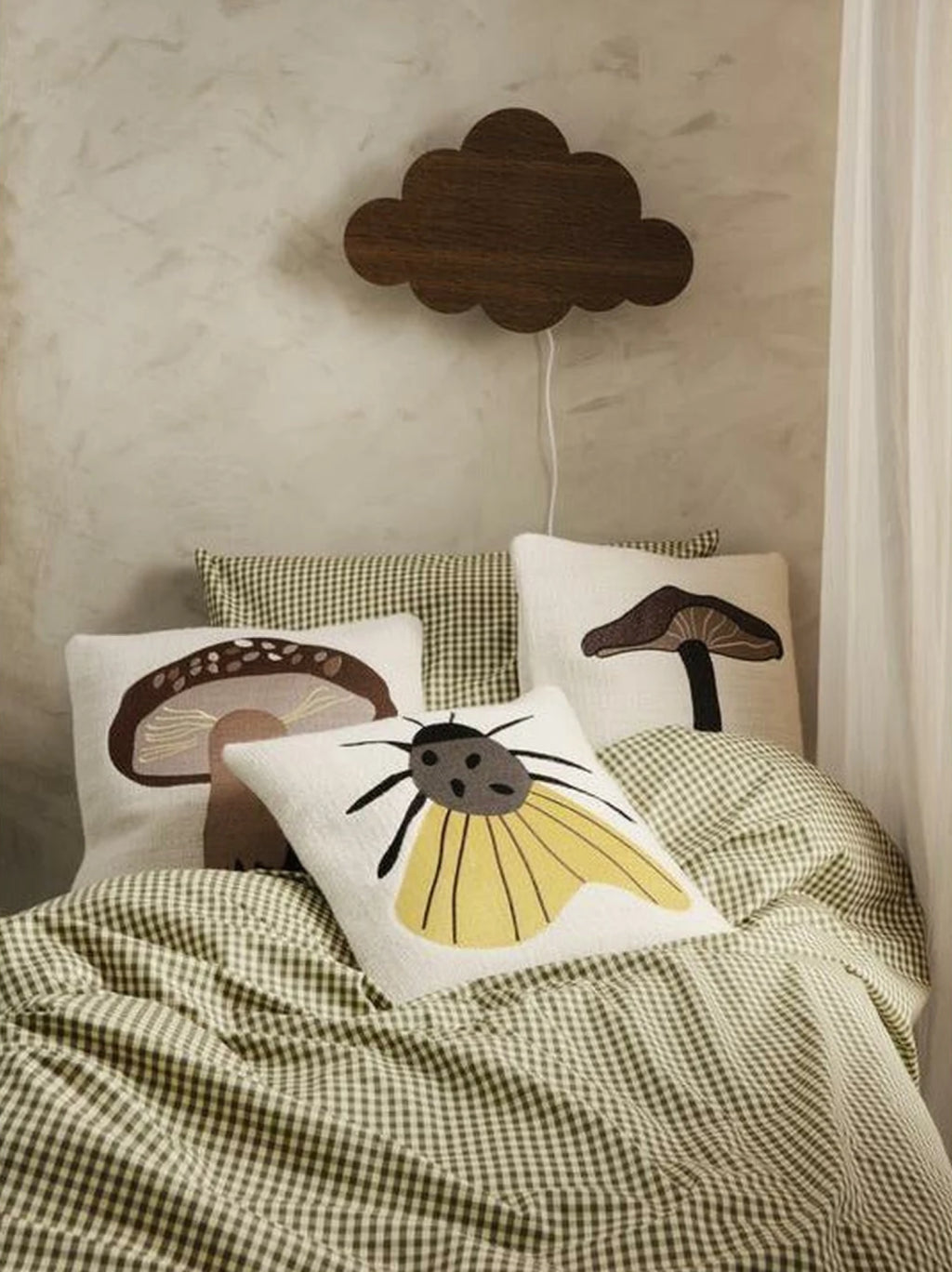 Ferm Living Check Bed Linen Junior 100x140 Cm, Yellow