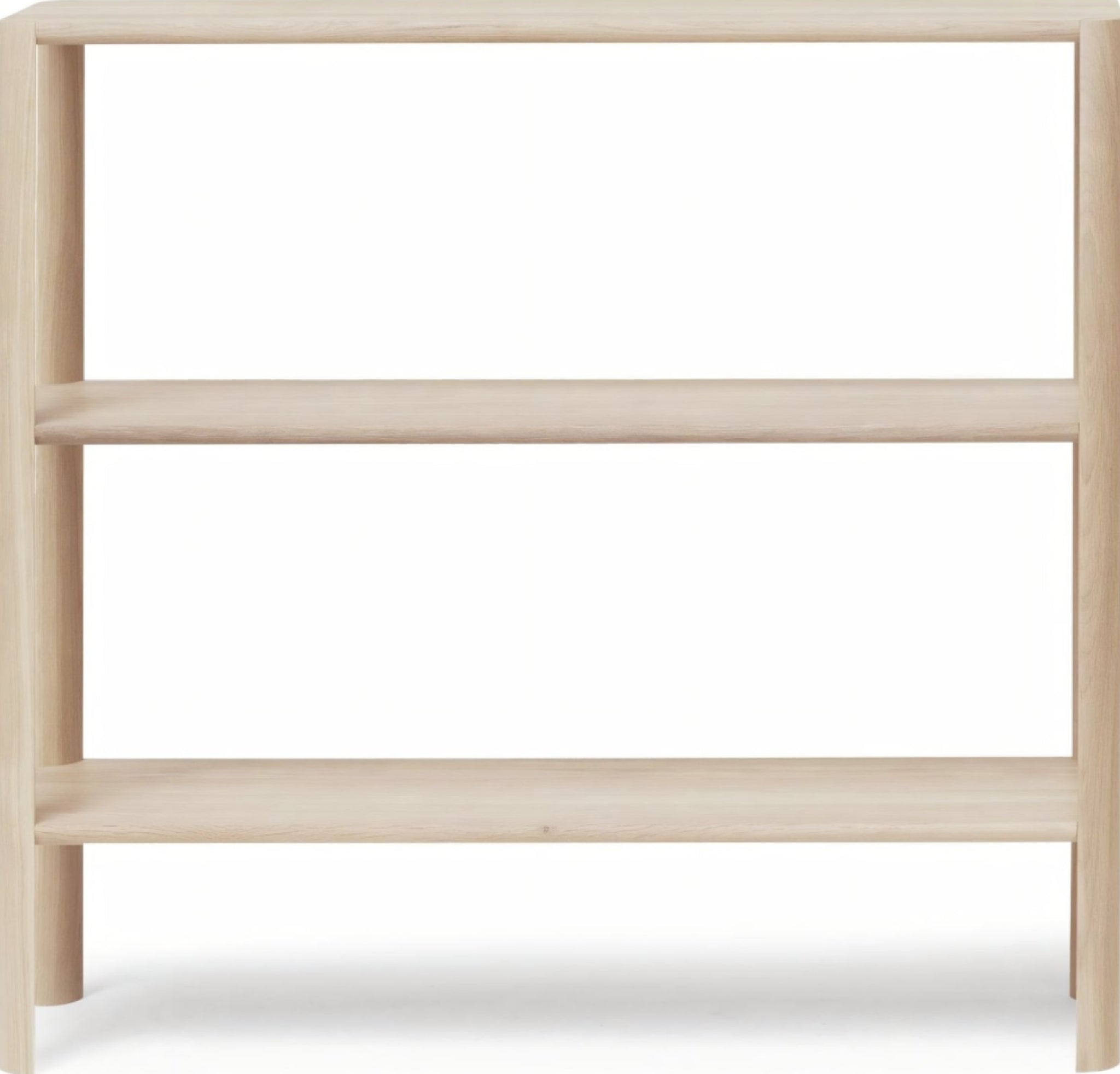 Form & Refine Leaf Shelf 1x3 — White Oiled Oak 100×30×92 Cm Room Divider