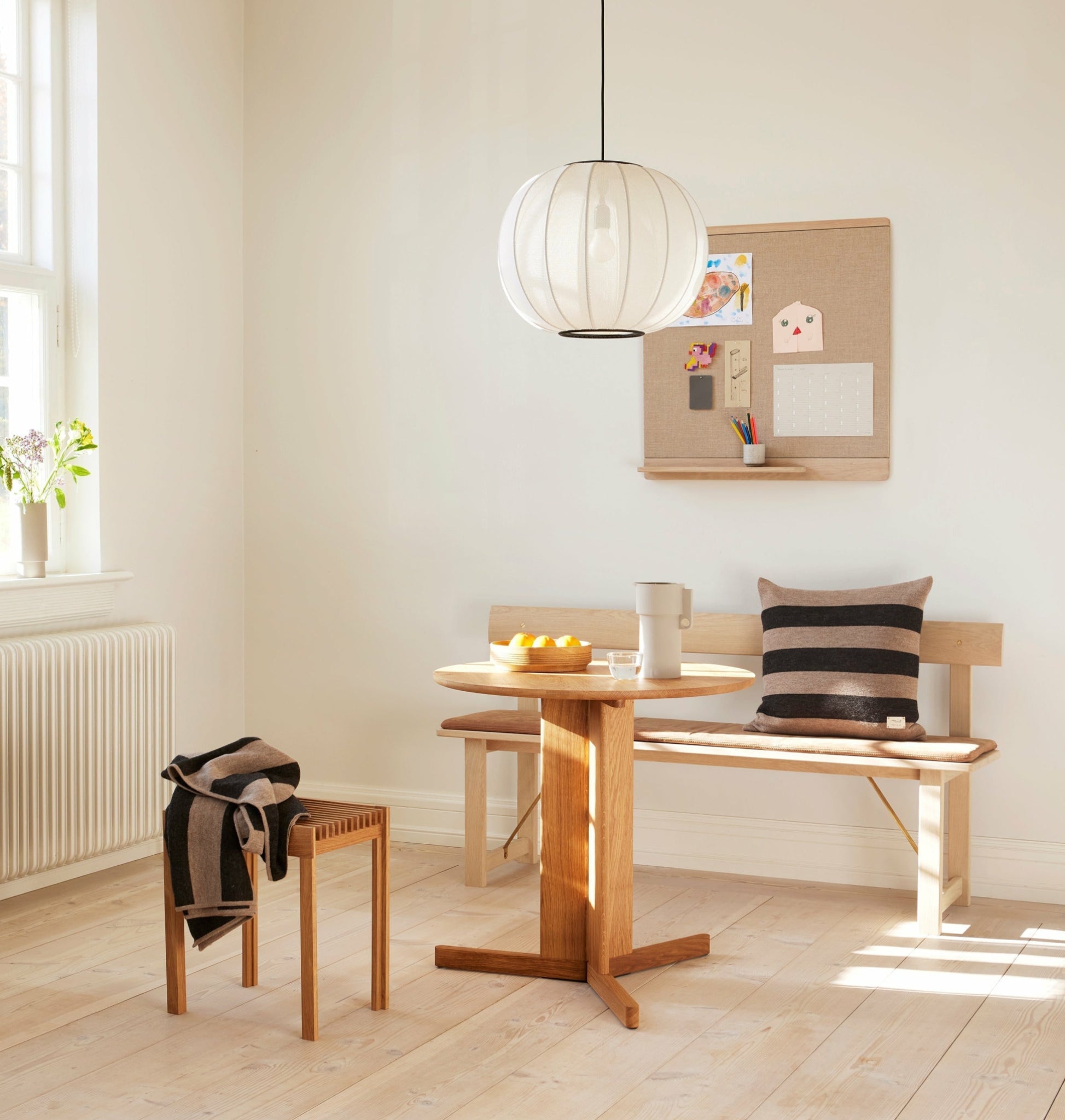 Form & Refine Lightweight Oak Stool — Solid European Oak, 45cm, 2.5kg