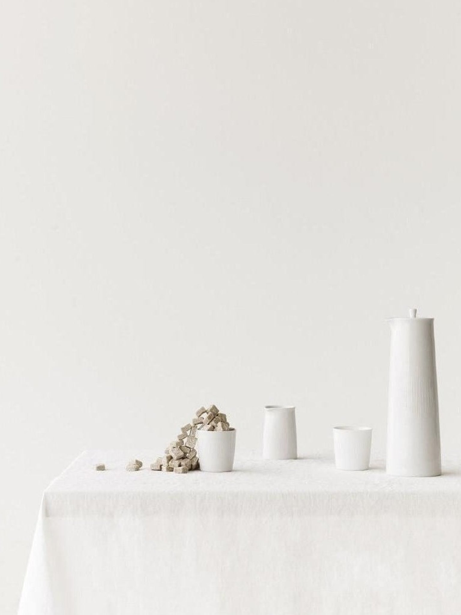 Lyngby Thermodan Mug With Saucer, White