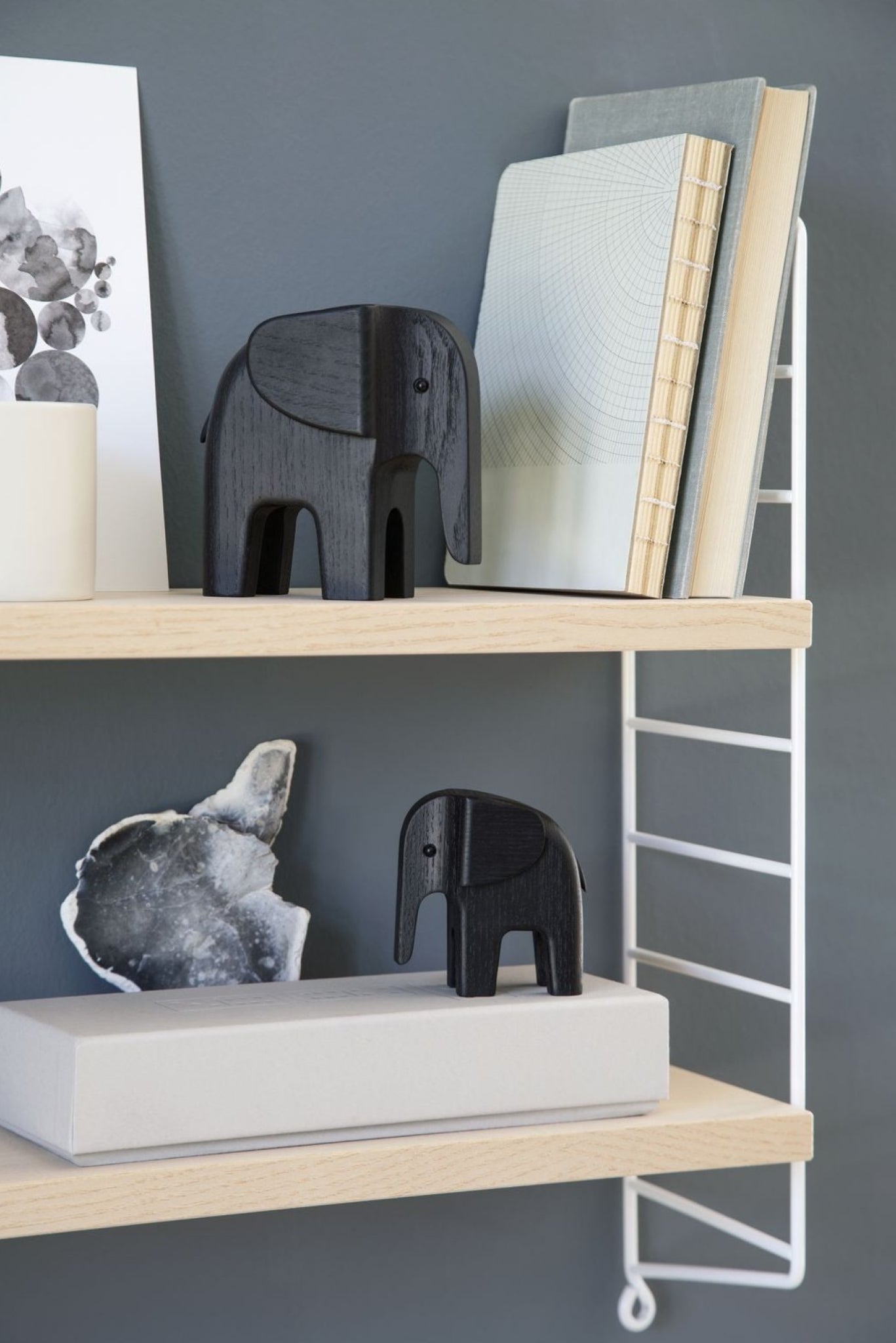 Novoform Design Elephant Decorative Figure, Ash Black