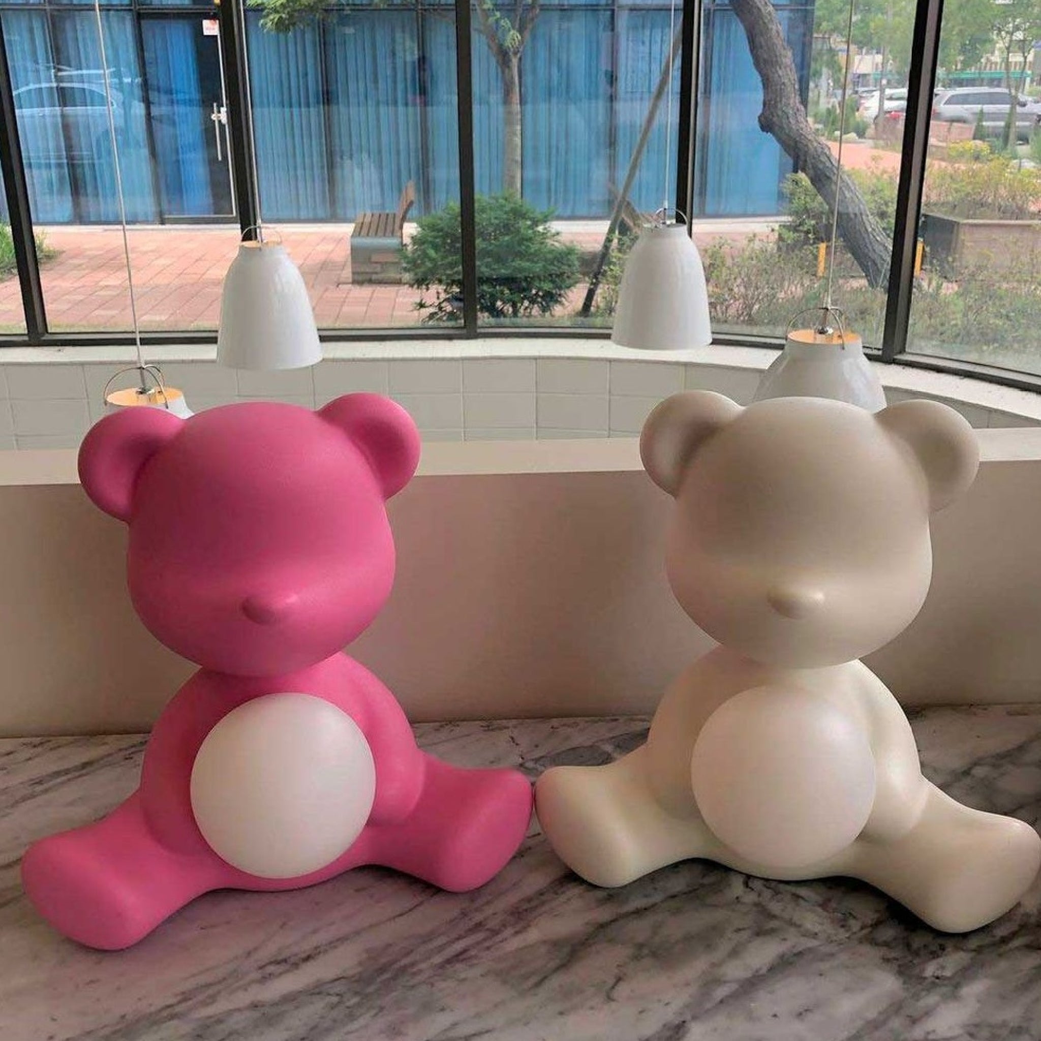 Qeeboo Teddy Girl Led Rechargeable Table Lamp, Black