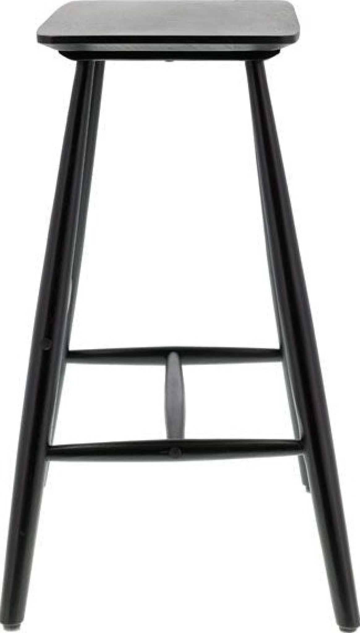 Villa Collection Raffia High Stool, Black