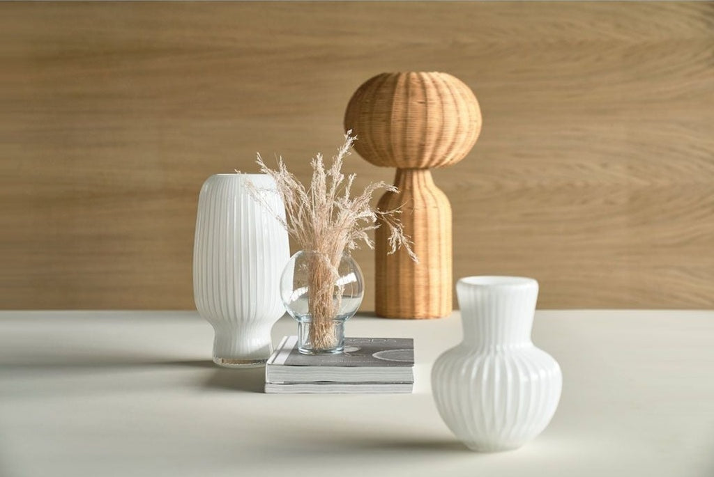 Villa Collection Cold Vase ø 21 Cm, Clear