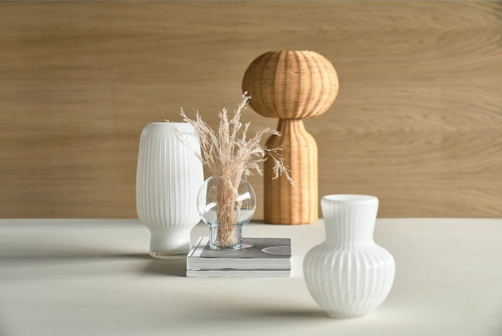 Villa Collection Cold Vase ø 21 Cm, Clear