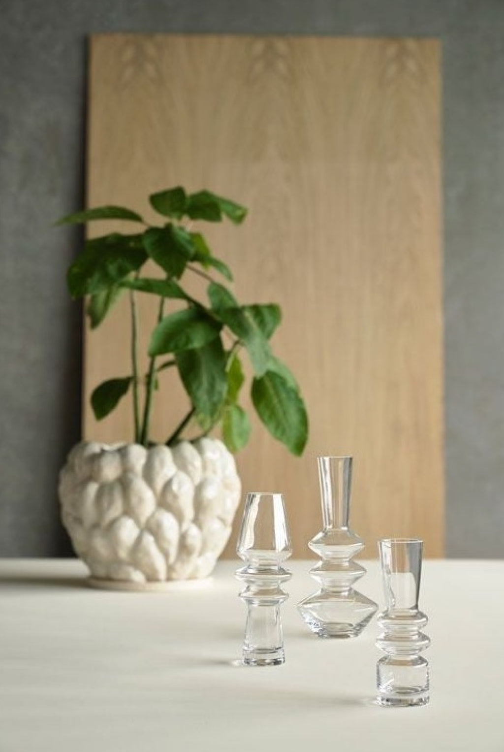 Villa Collection Trio Vase ø 14 Cm, Clear