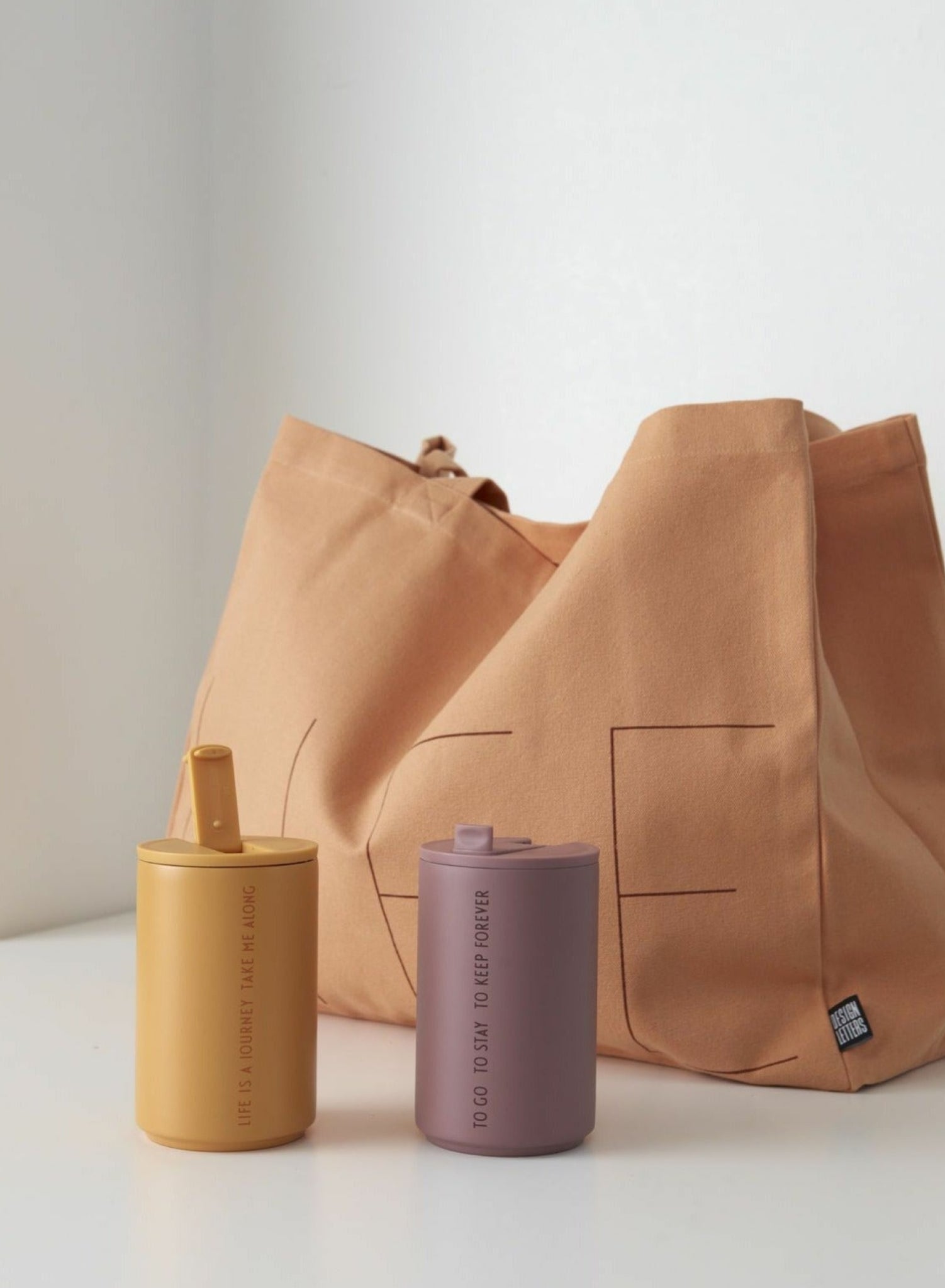 Design Letters Thermo Mug 350 ml, soft orange