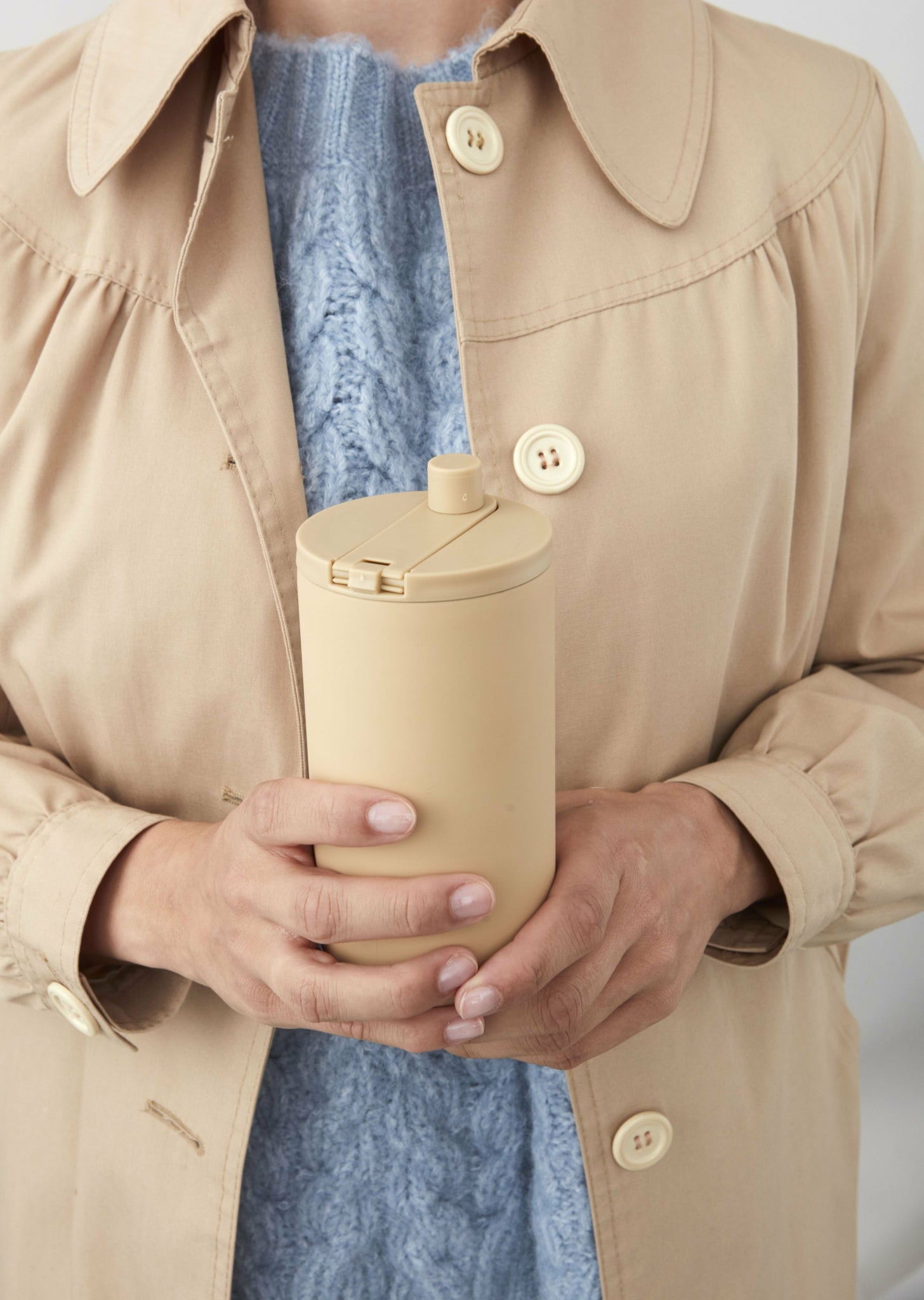 Design Letters Travel ThermoCher 350 ml, beige