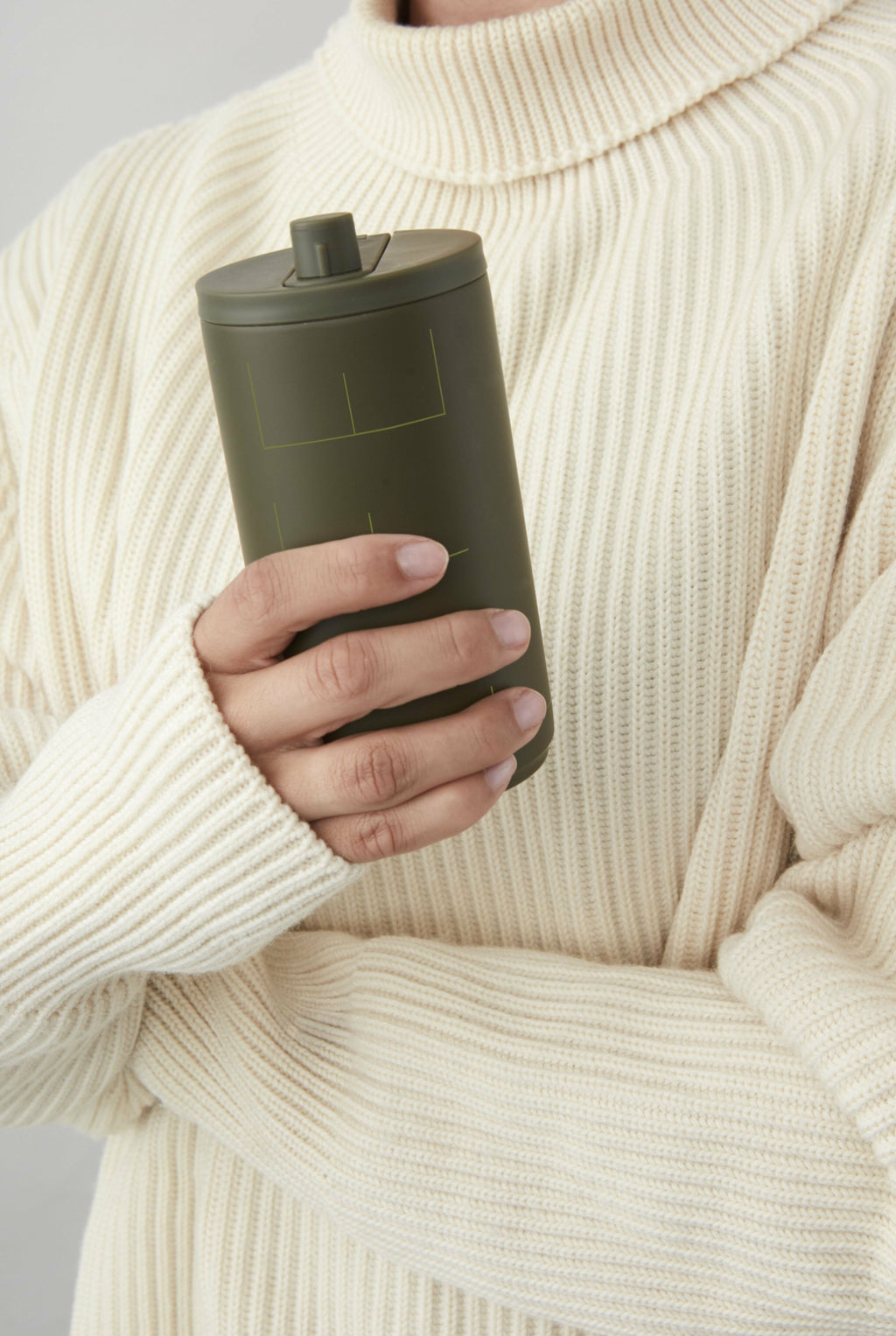 Design Letters Travel ThermoCher 350 ml, Olive