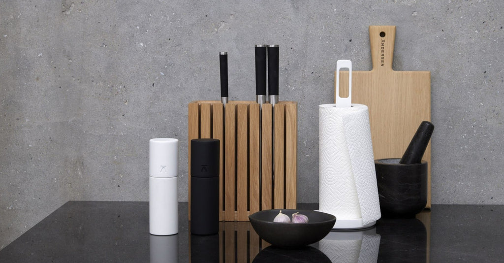 Andersen Furniture Kitchen Roll Holder, White Matt