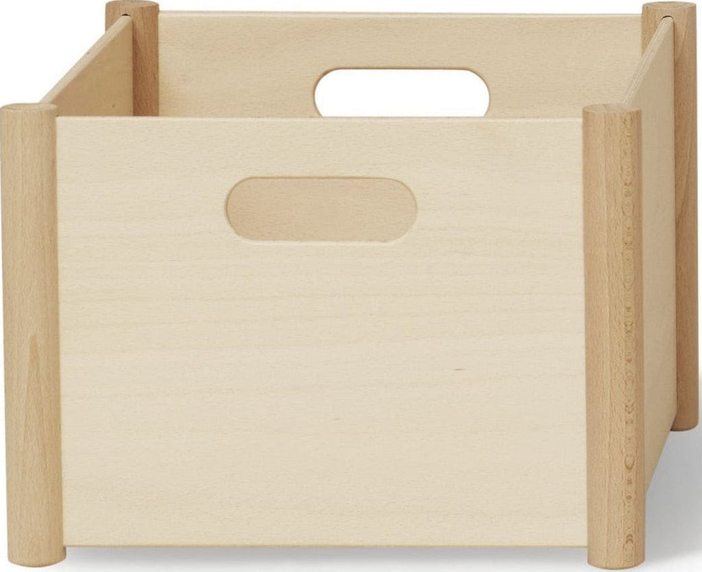 Form & Refine Pillar Storage Box Medium - Beech Wood, 36.6x28.8x21 Cm