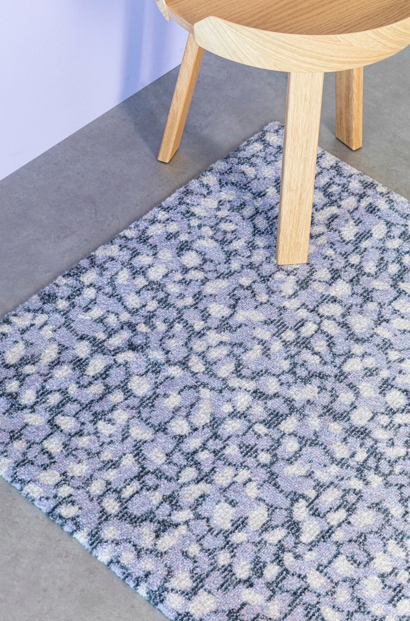 Heymat Grain Amethyst Doormat 85×150 cm – Non-slip PET & Nitrile Rubber