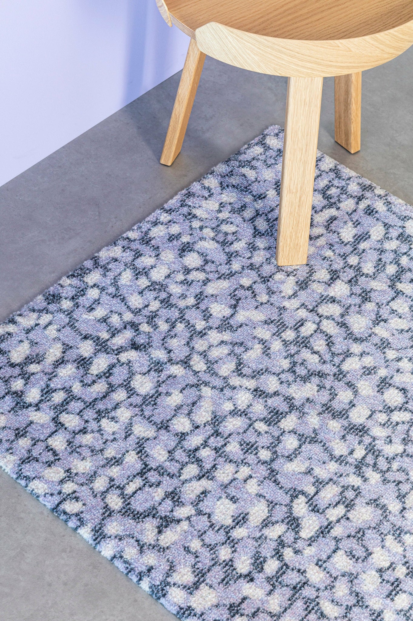 Heymat Grain Amethyst Doormat 85×150 cm – Non-slip PET & Nitrile Rubber