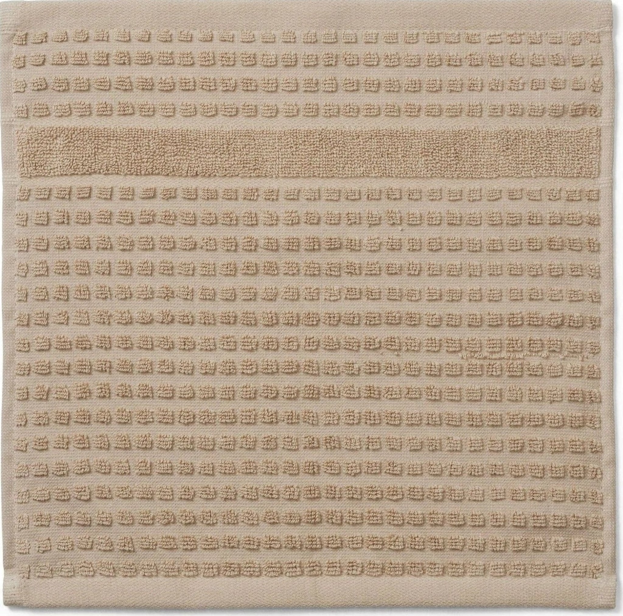 Juna Check Washcloth 30x30 Cm, Sand