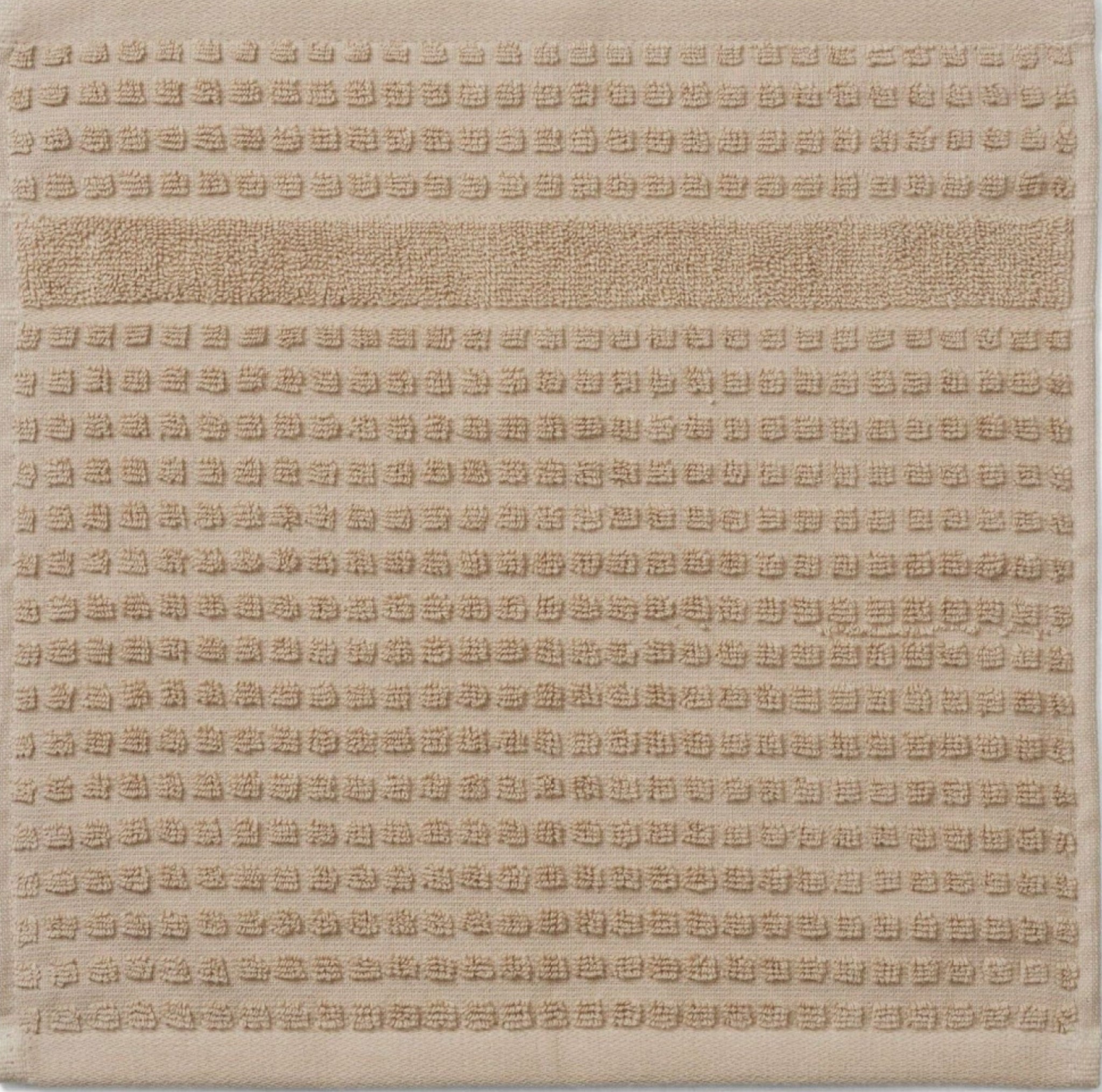 Juna Check Washcloth 30x30 Cm, Sand