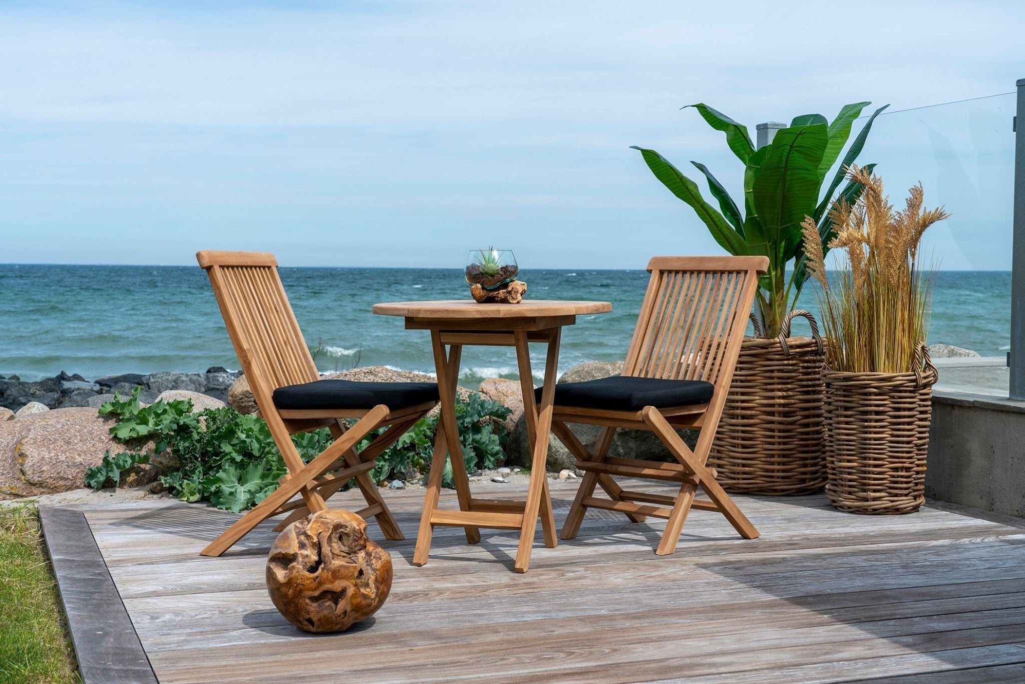 House Nordic Toledo Dining Chair In Teak Wood, Nature