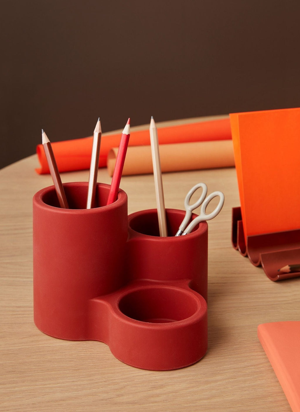 Spring Copenhagen Circles, Ruby Red