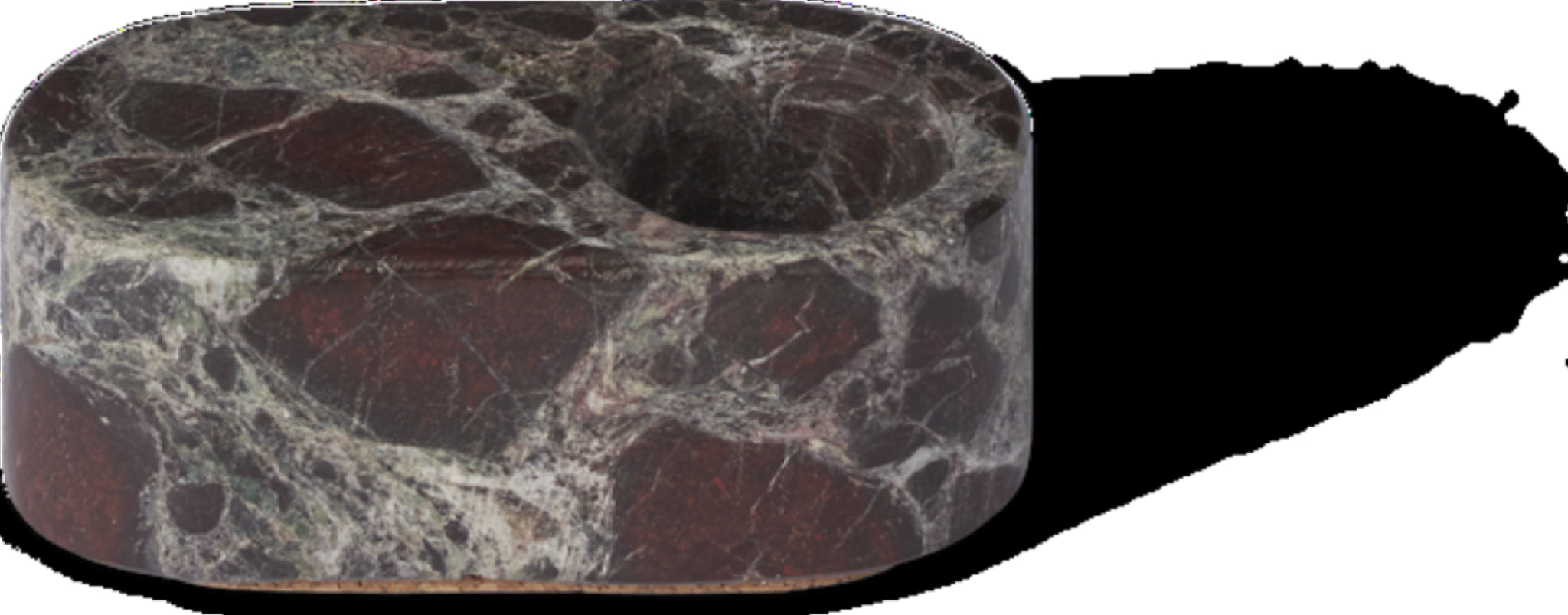 Spring Copenhagen Ovaali Candle Holder, Red