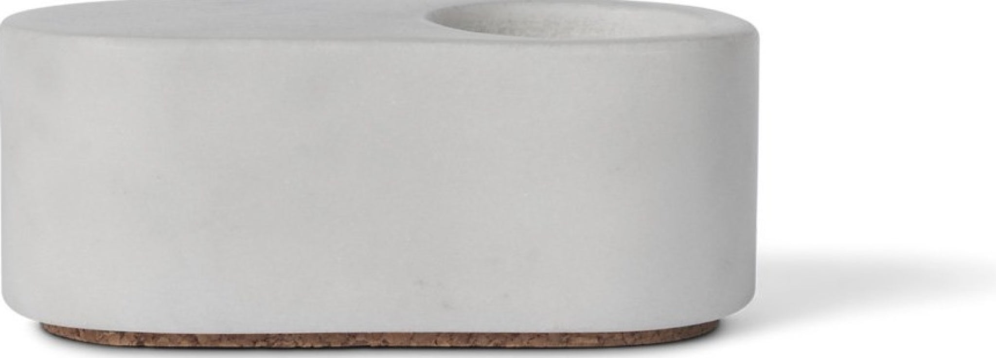 Spring Copenhagen Ovaali Candle Holder, White