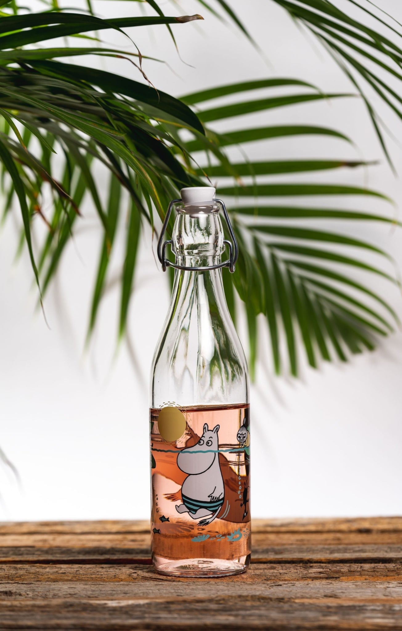 Muurla Moomin Glass Bottle, Fun In The Water