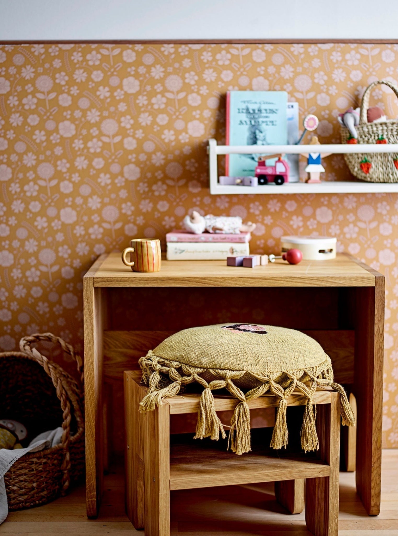 Bloomingville MINI Kittie Tableware Set, Brown, Stoneware