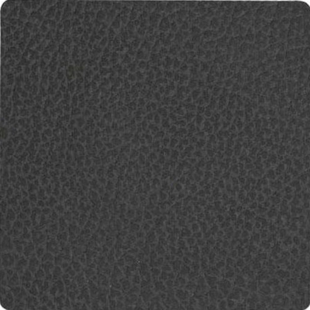 Lind DNA Square Glass Coaster Hippo Leather, Black Anthracite