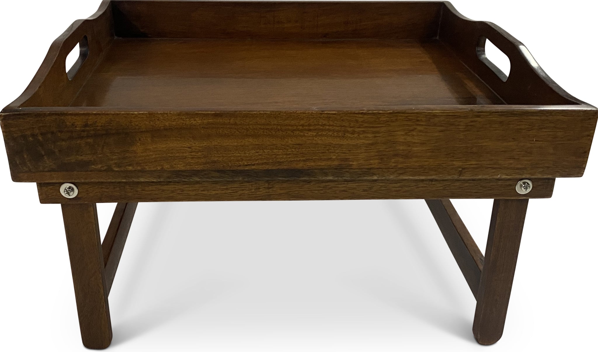 Authentic Models Wooden Serving Tray With Folding Feet, Small