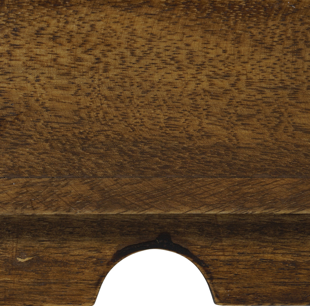 Authentic Models Wooden Serving Tray With Folding Feet, Large