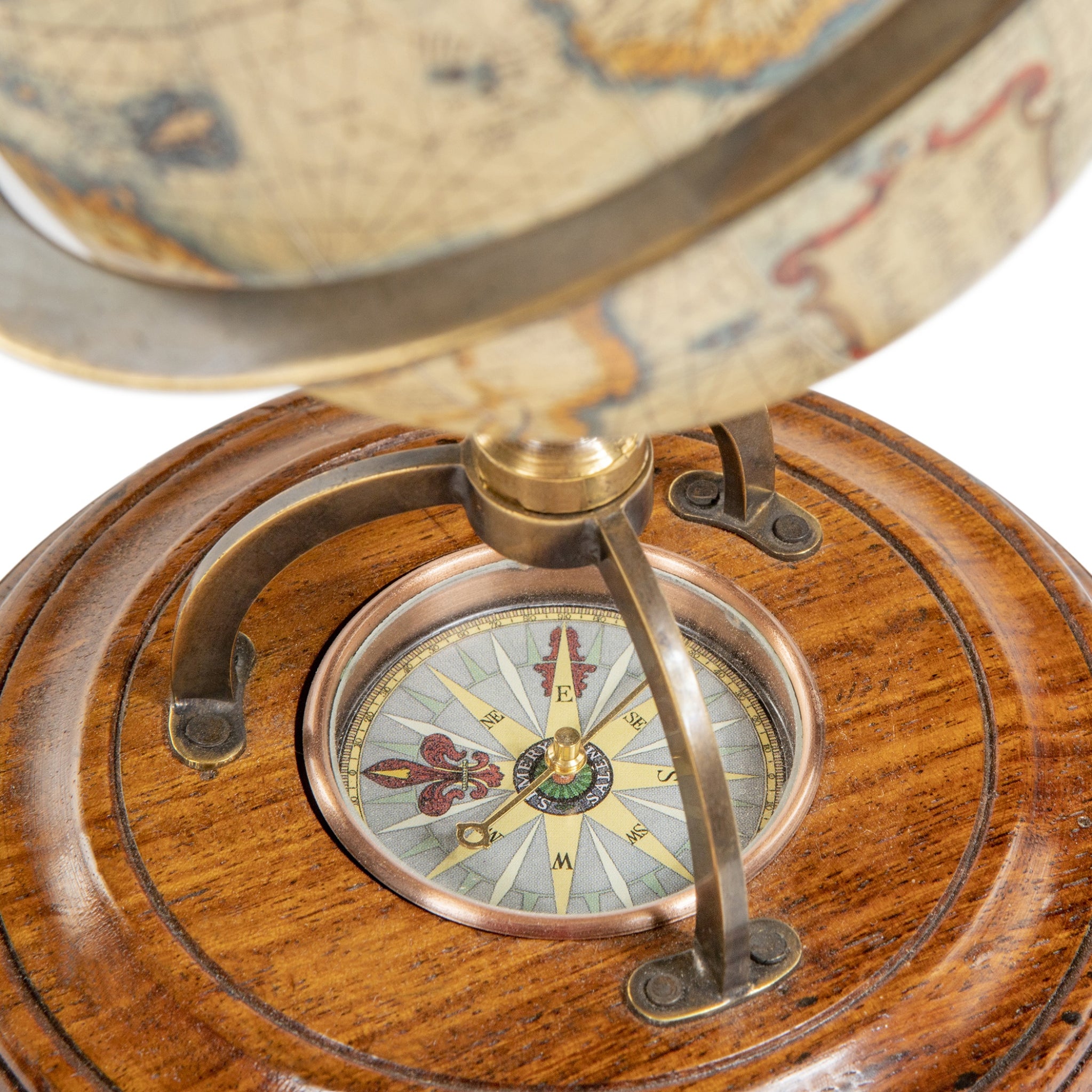 Authentic Models Terrestrial Globe With Compass
