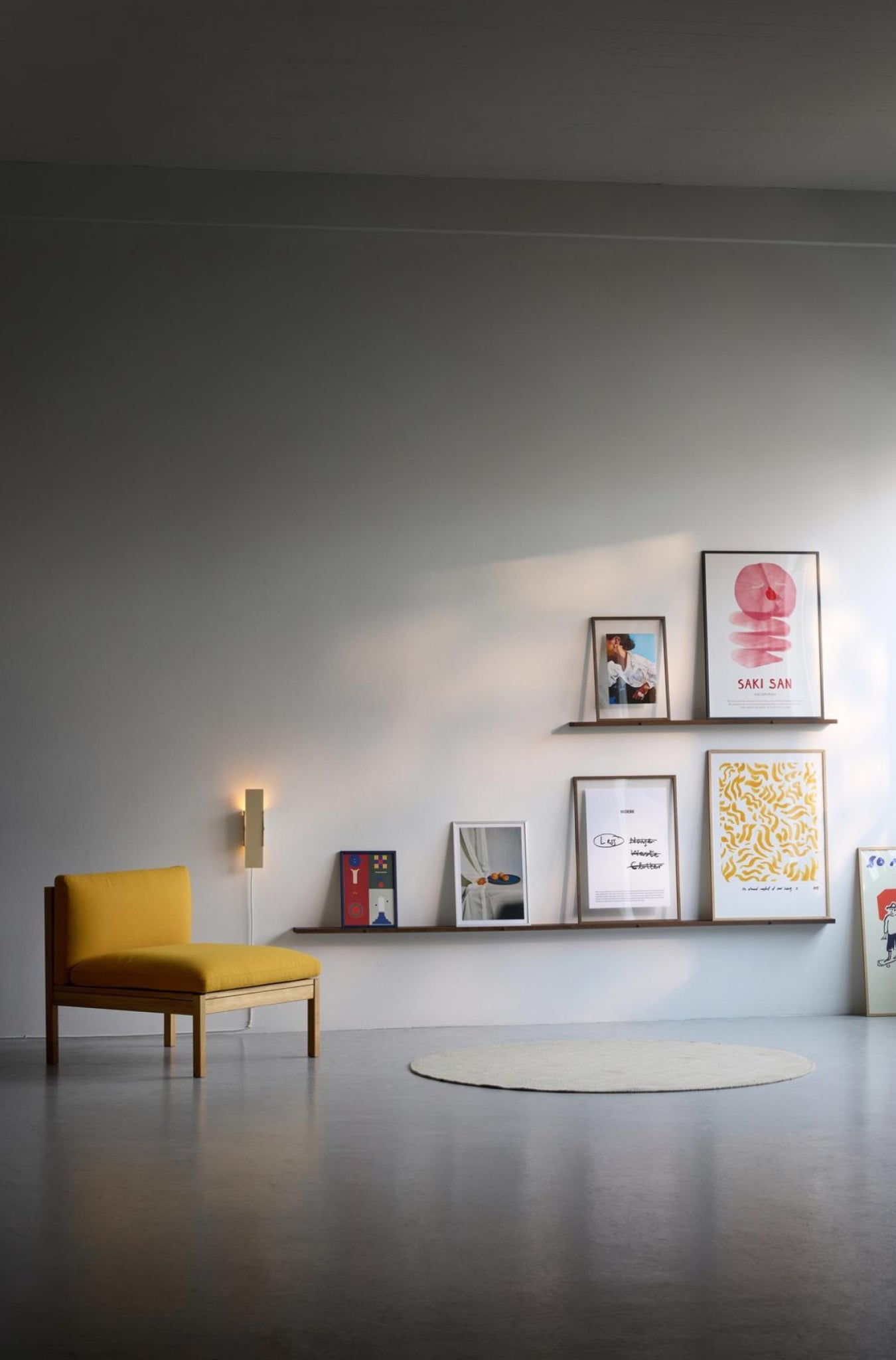 Transform Your Space with Moebe's 120cm Smoked Oak Gallery Shelf