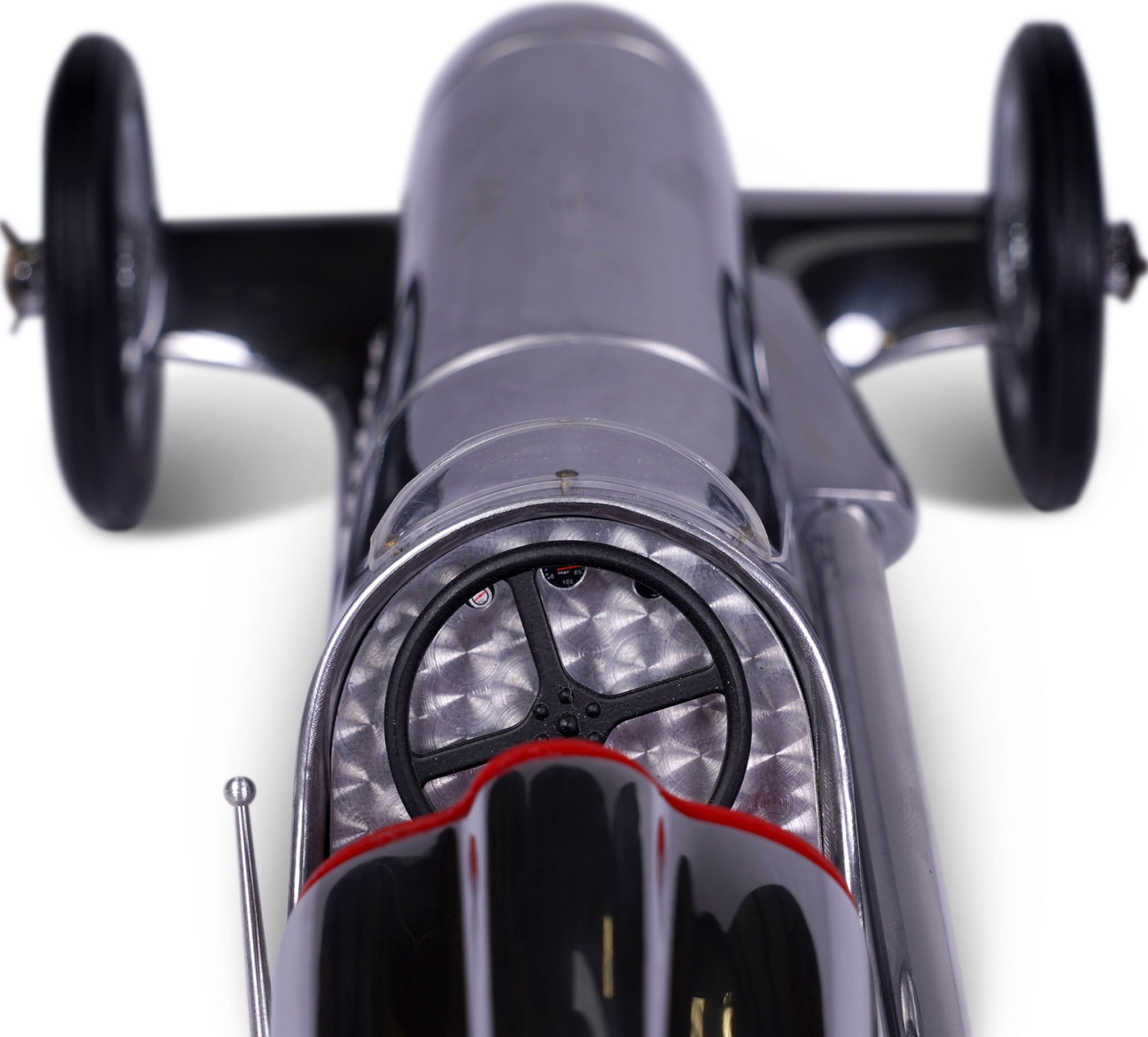 Authentic Models Silver Arrow Racing Car Model, Red Seat