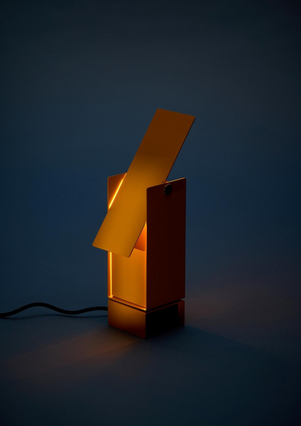 Illuminate Your Space: MOEBE Yellow Pivoting Table Lamp - Danish Design