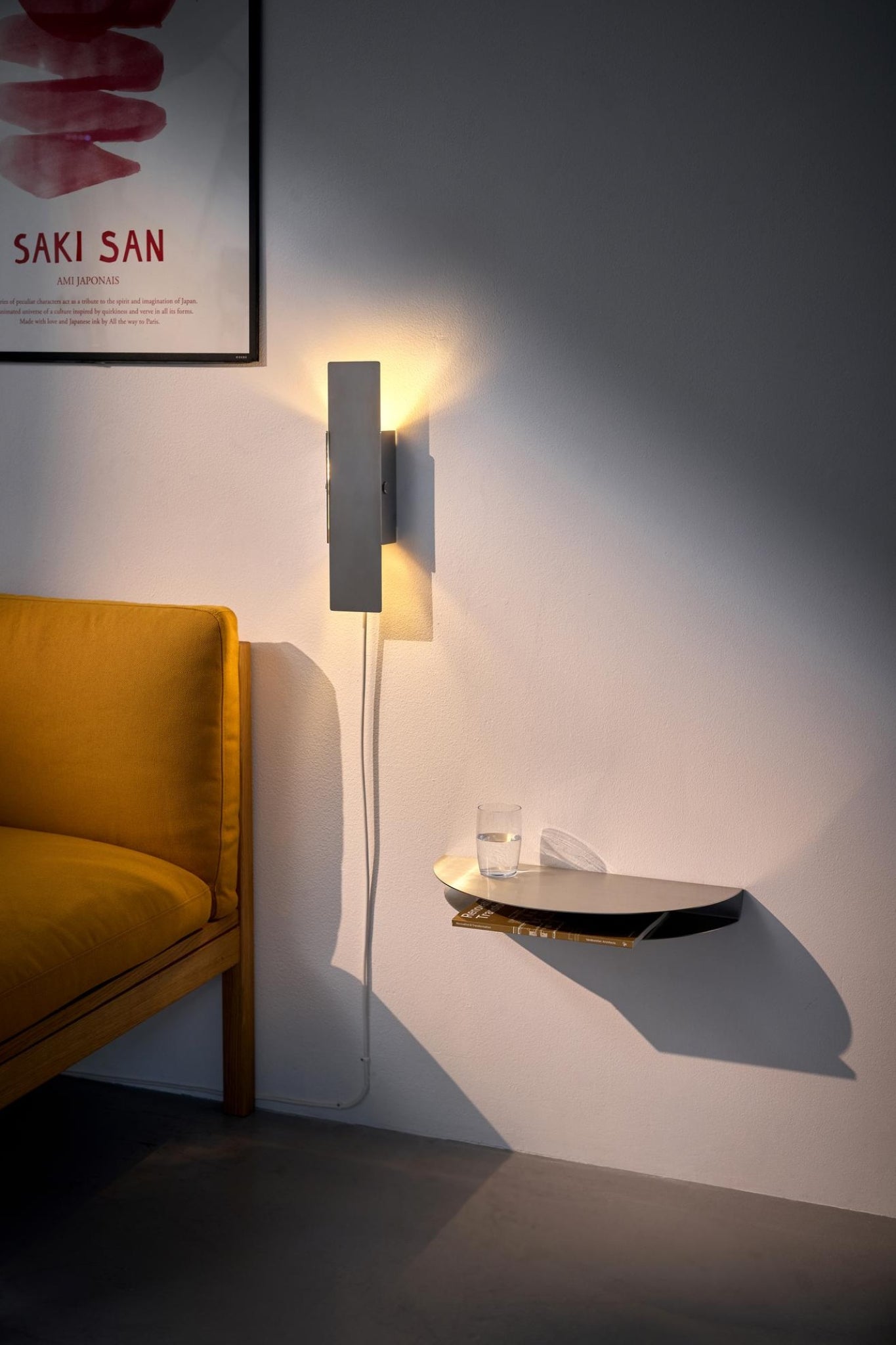 Illuminate Your Space with MOEBE's Stainless Steel Pivoting Wall Lamp