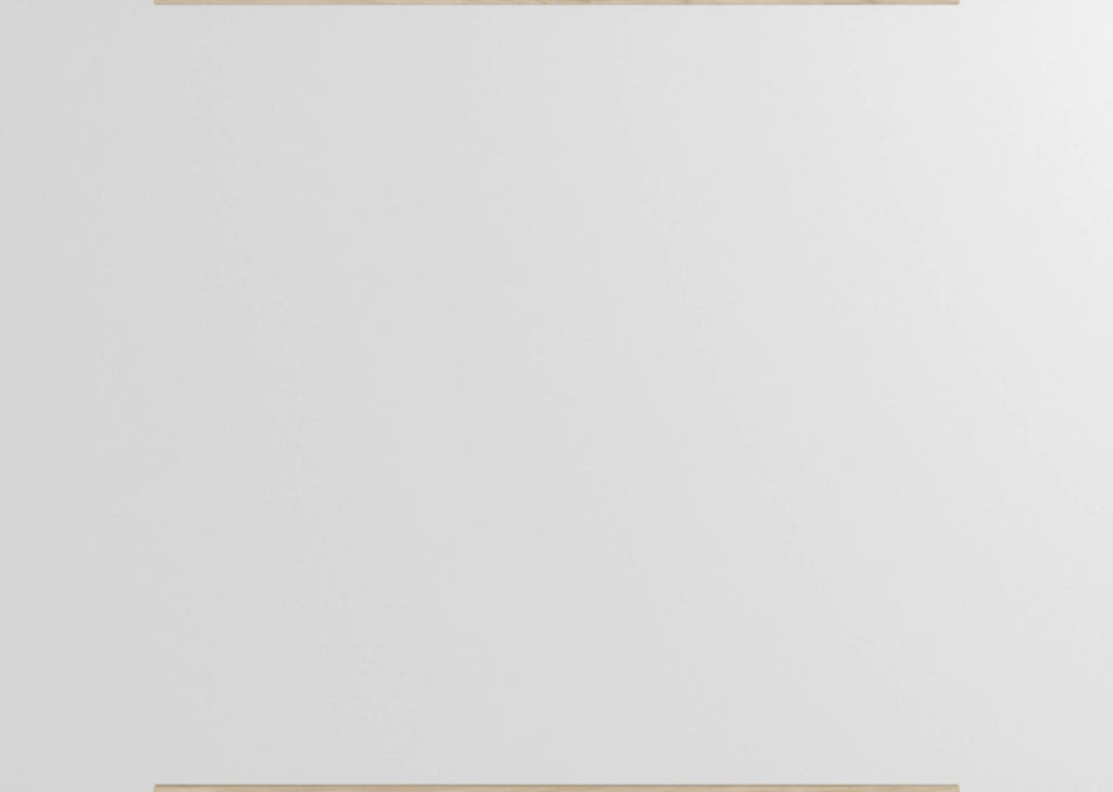 Minimalist Moebe Rectangular Wall Mirror in Ash - 101.8x70 cm