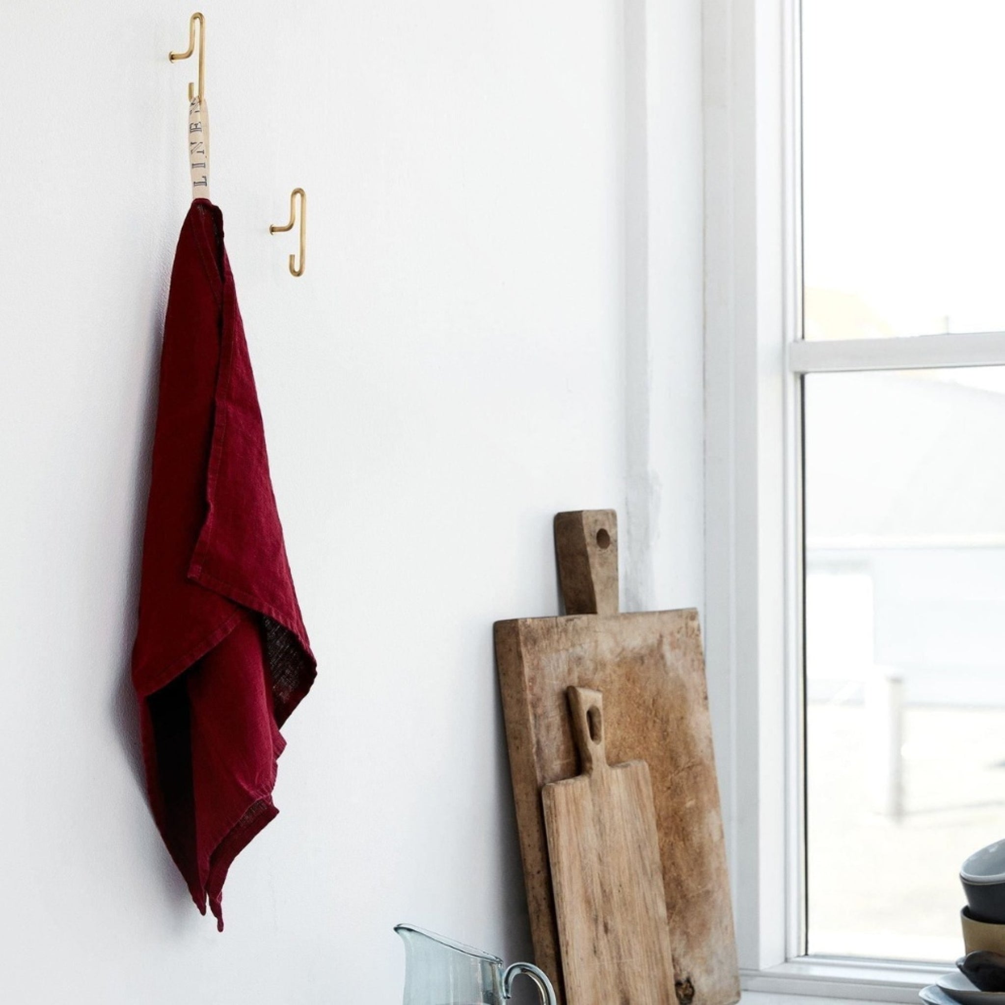 Moebe Gold Wall Hook Set - Small, Stylish & Versatile Home Decor