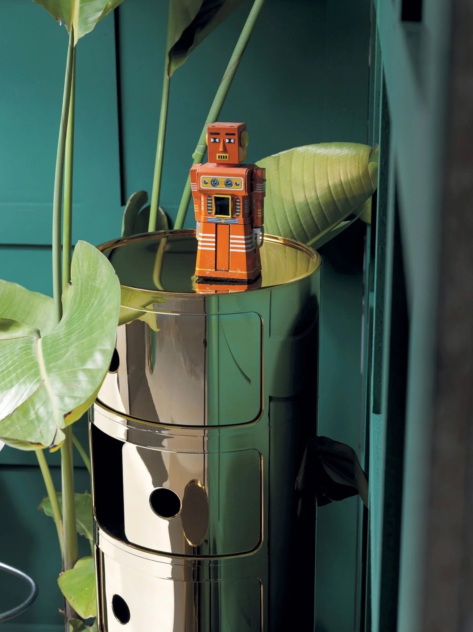 Kartell Componibili Classic Container 2 Elements, Silver