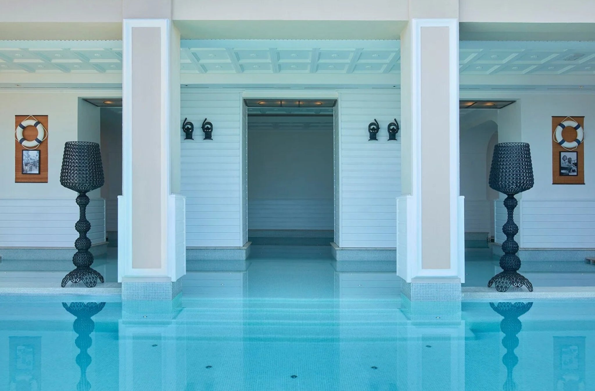 Kartell Kabuki Suspension Lamp, Light Blue