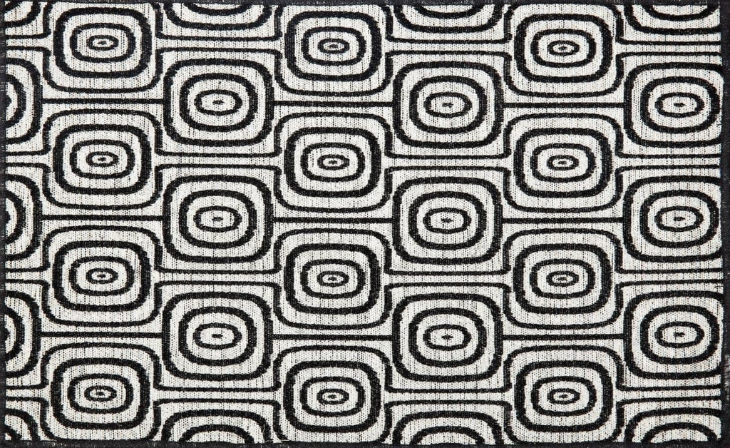 Dutchdeluxes placemat Set of 4 Black & White, Monkey Eyes