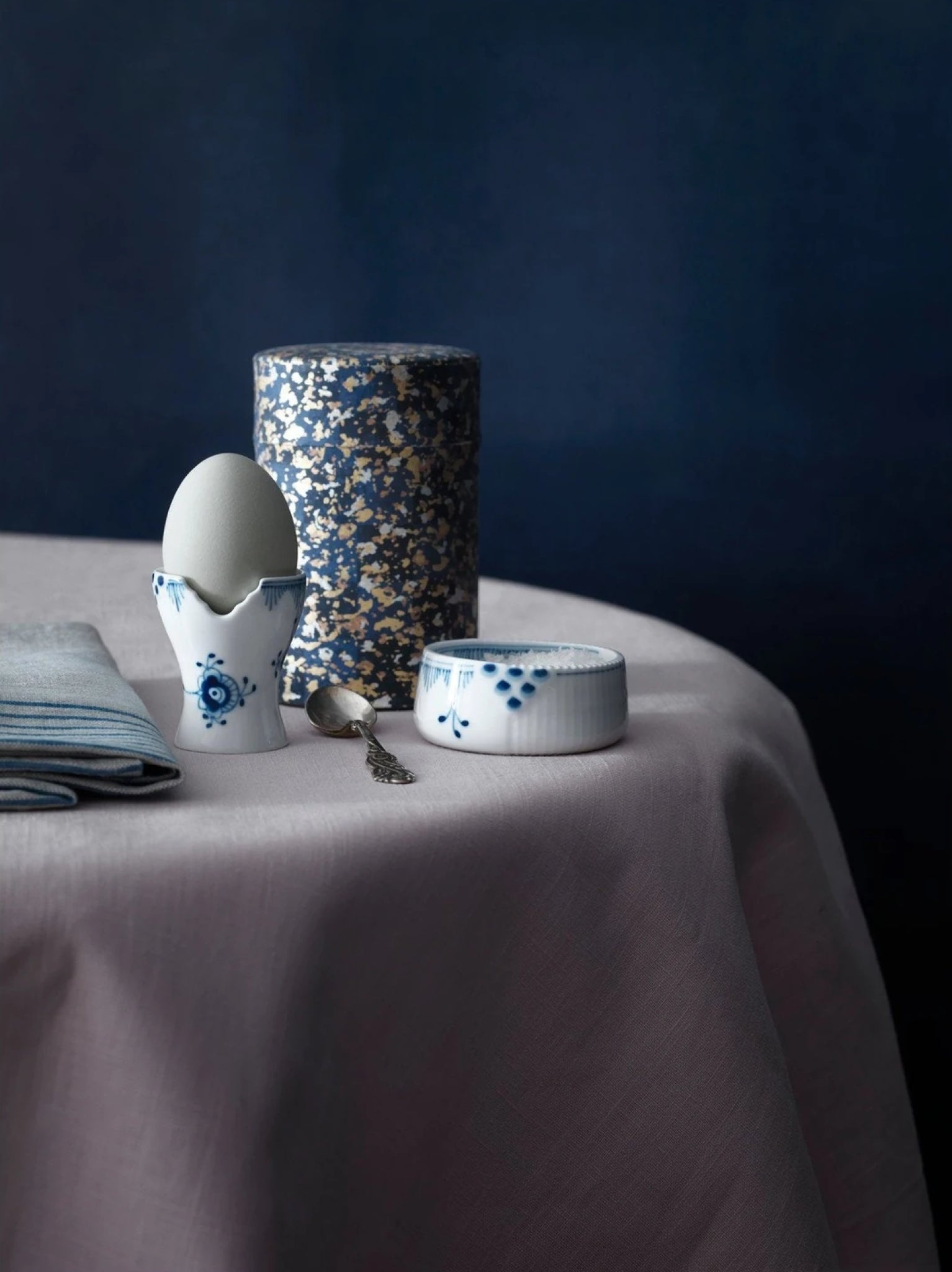 Royal Copenhagen Elements Blue Egg Cup, 2 Pcs.