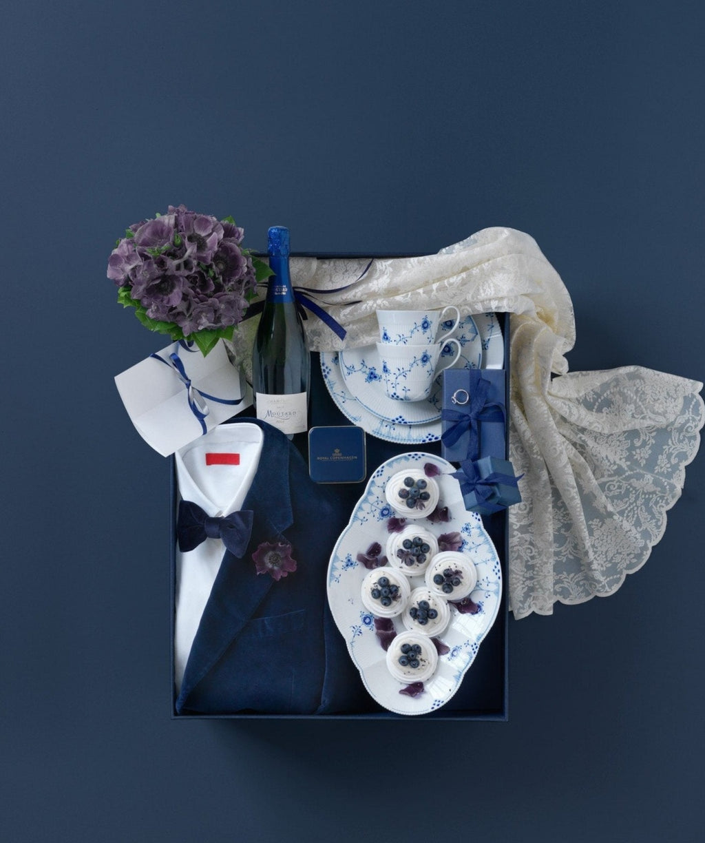 Royal Copenhagen Elements Blue Plate, 28 Cm