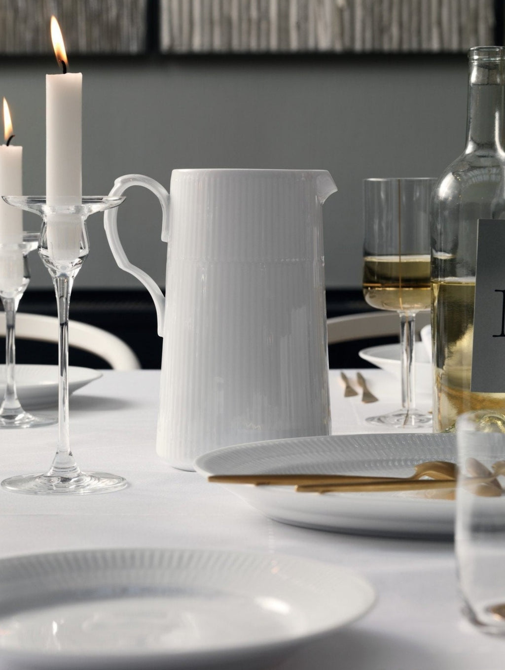 Royal Copenhagen White Fluted Jug, 1,5l