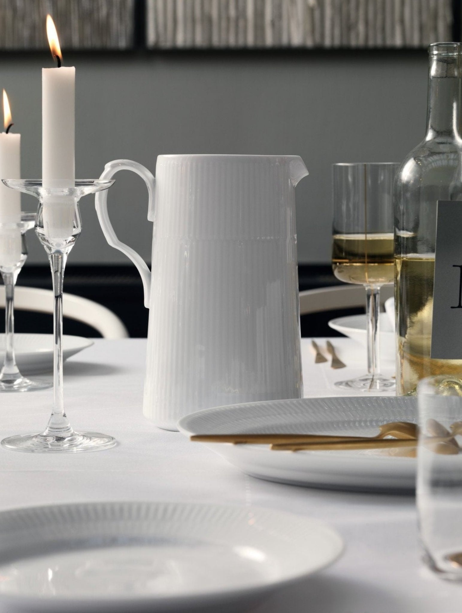 Royal Copenhagen White Fluted Jug, 1,5l