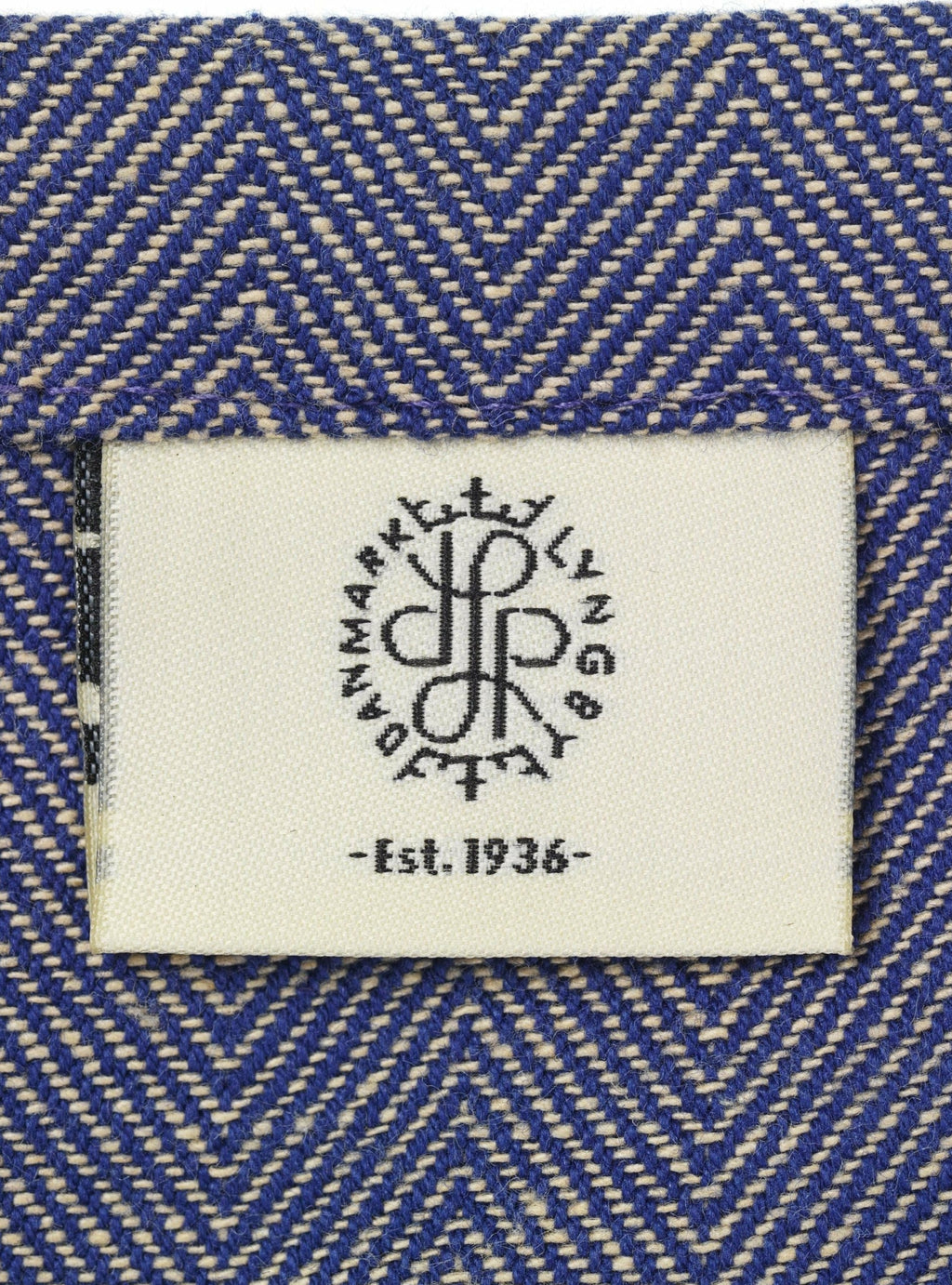 Lyngby Porcelæn Herringbone Napkins 45x45 Cm Blue, 4 Pcs.