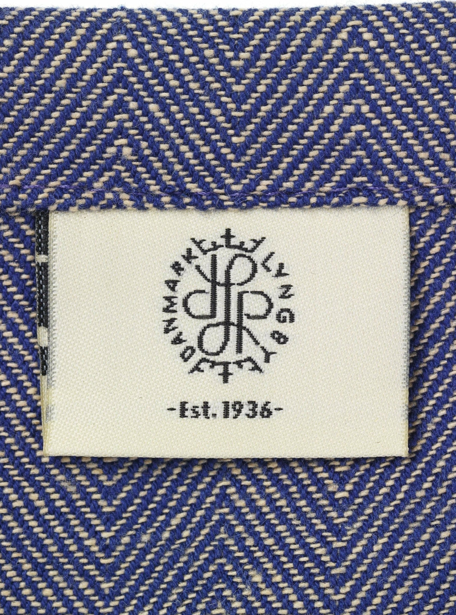 Lyngby Porcelæn Herringbone Napkins 45x45 Cm Blue, 4 Pcs.